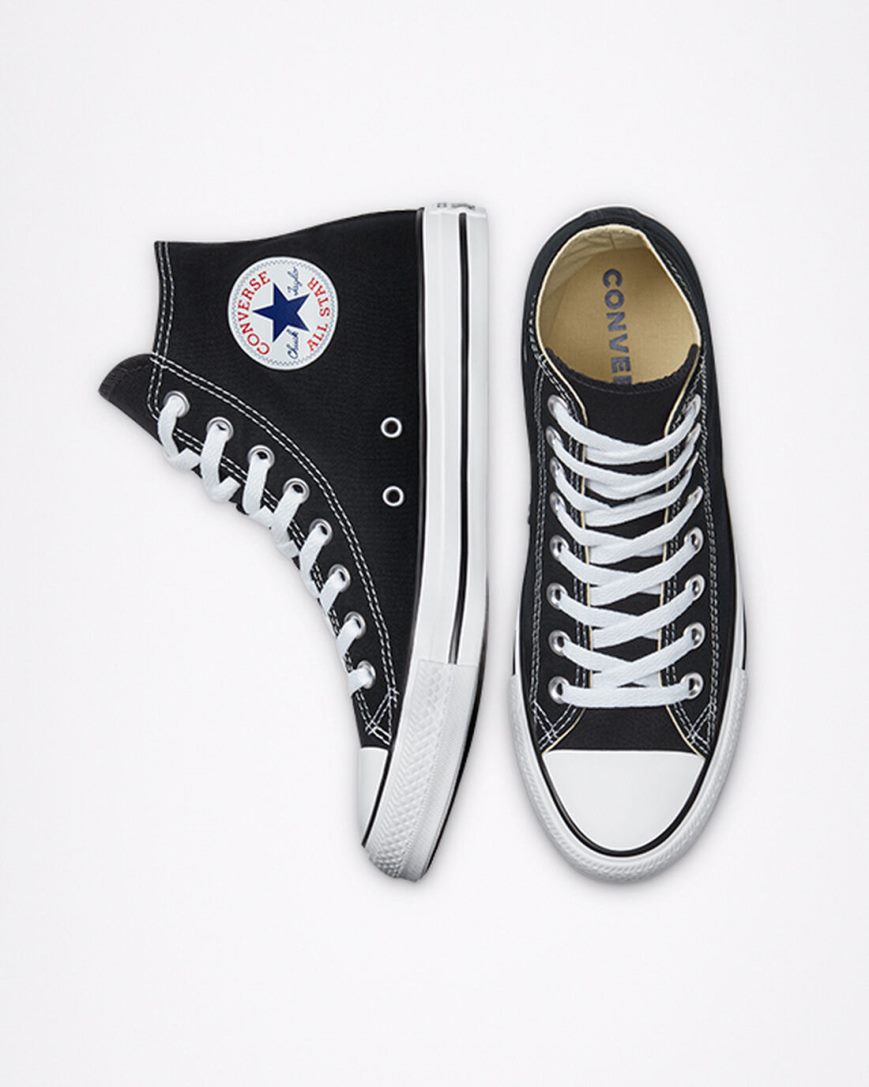 Men's Converse Chuck Taylor All Star Classic High Top Shoes Black | AU 461CEK